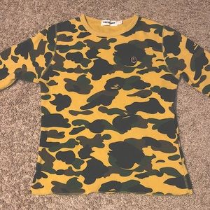 A Bathing Ape Men’s Long Sleeve 1st Camo shirt